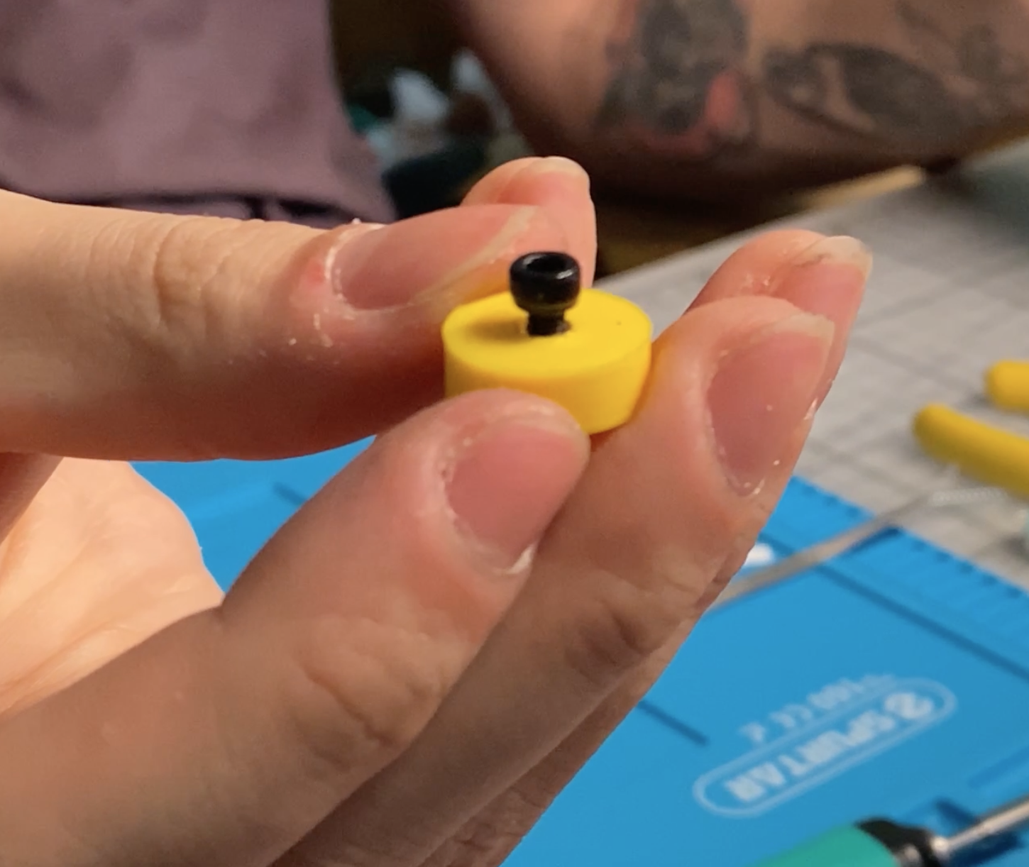 First heat set insert test.