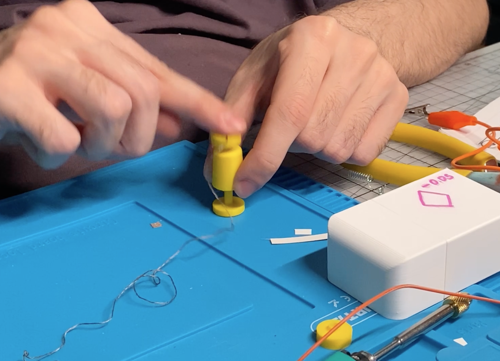 First working button-like object.